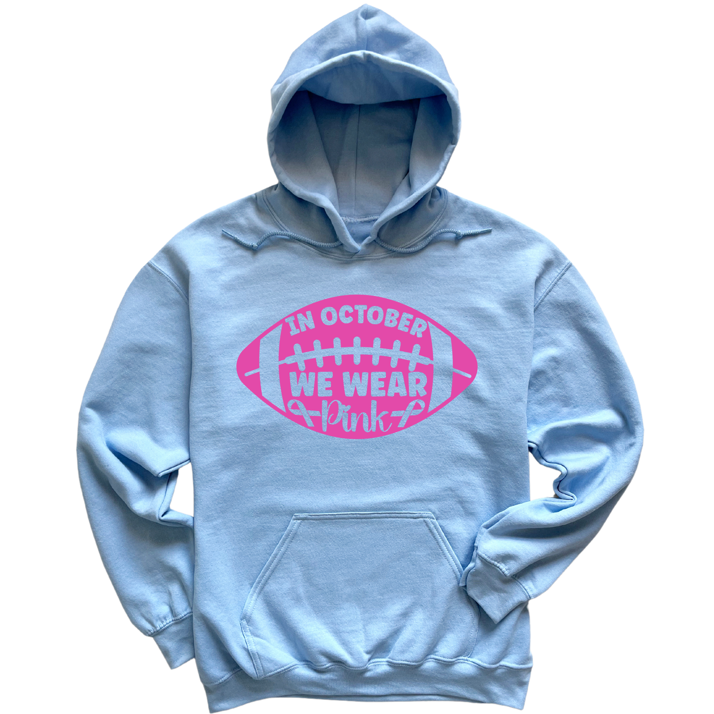 Football Pink Hoodie