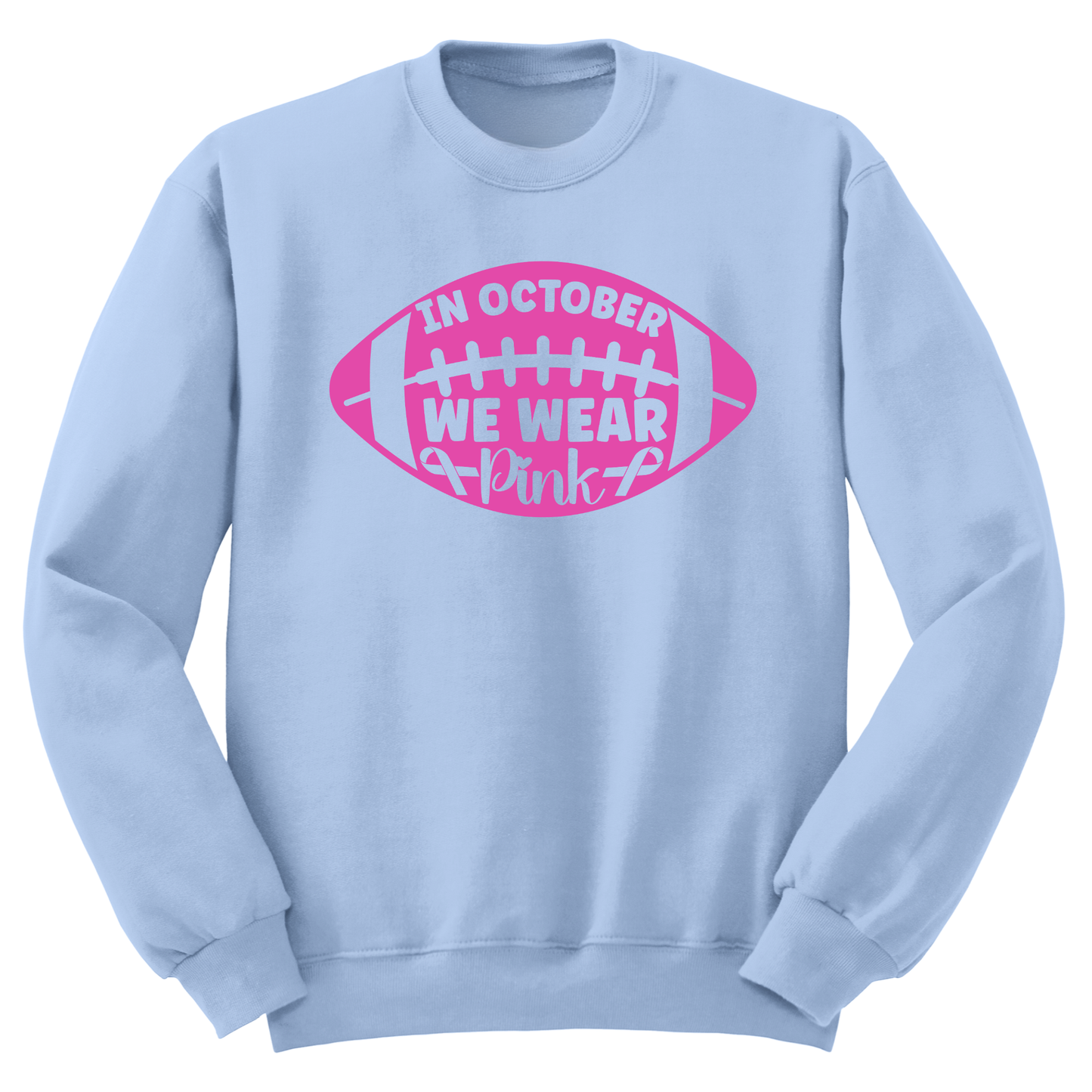 Football Pink Crewneck Sweater
