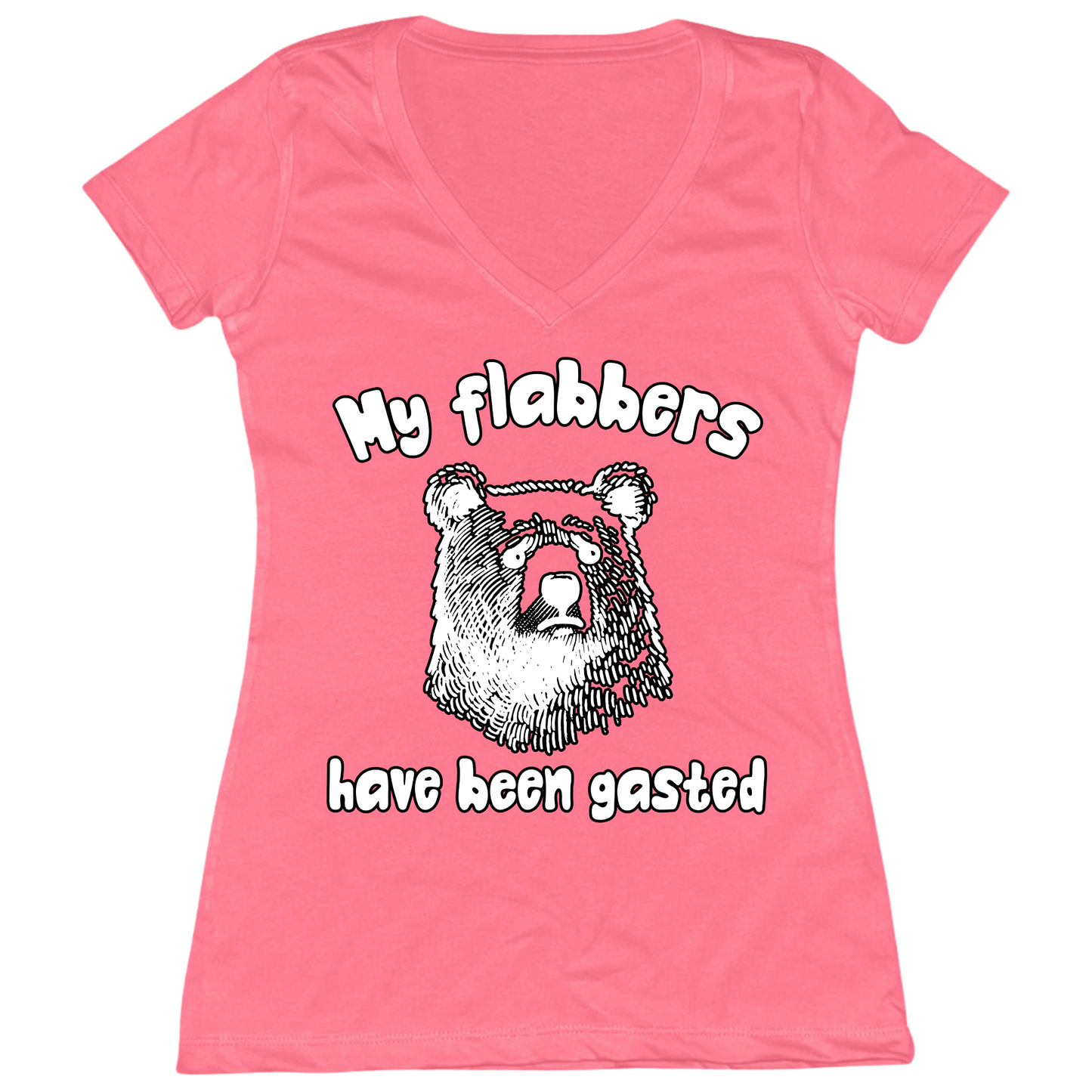 Flabbergasted Womens V-Neck Tee