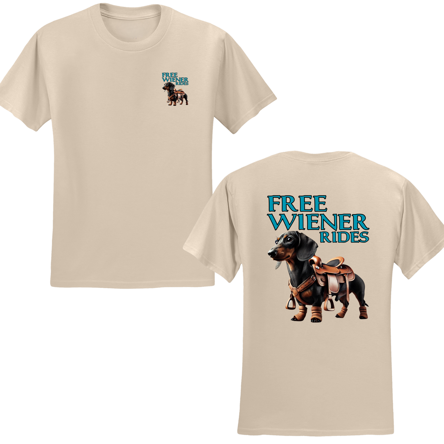 Free Wiener Rides T-shirt