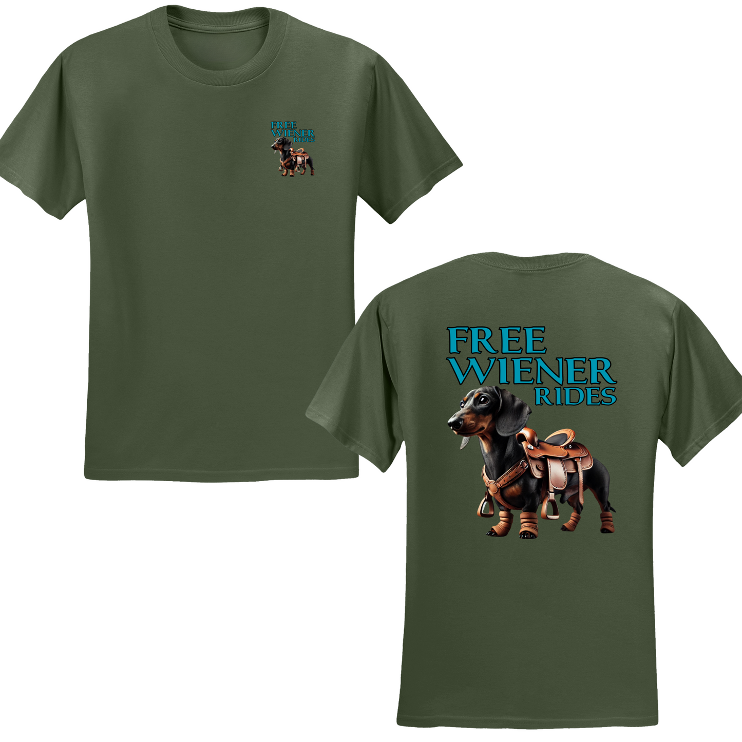 Free Wiener Rides T-shirt