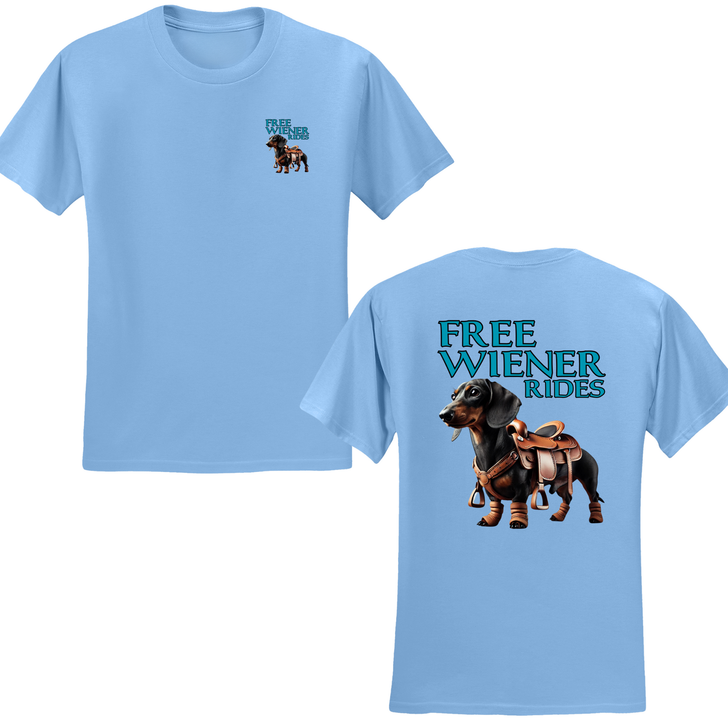 Free Wiener Rides T-shirt