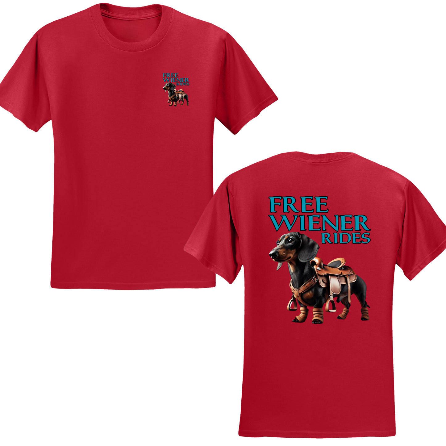 Free Wiener Rides T-shirt