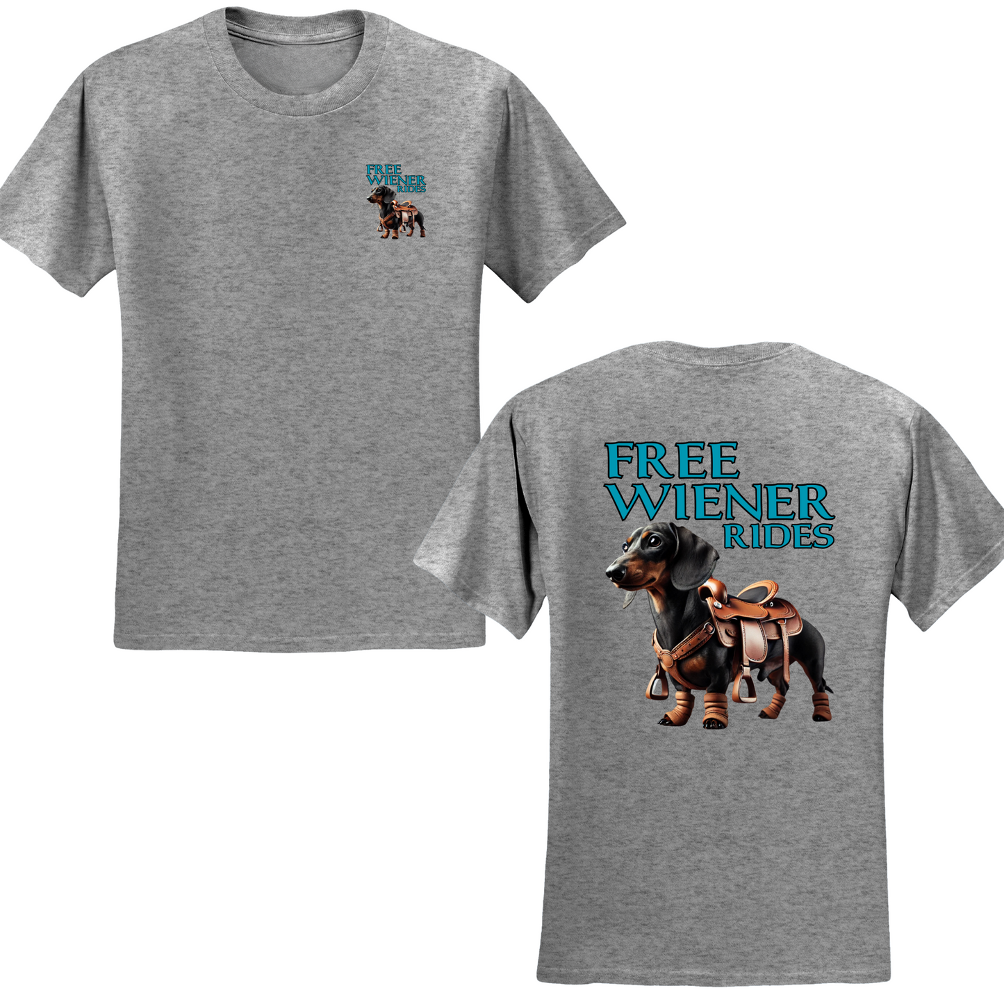 Free Wiener Rides T-shirt