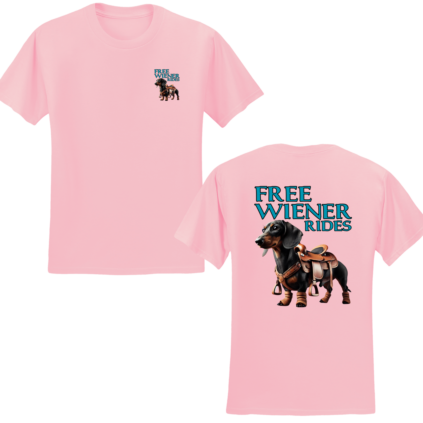 Free Wiener Rides T-shirt