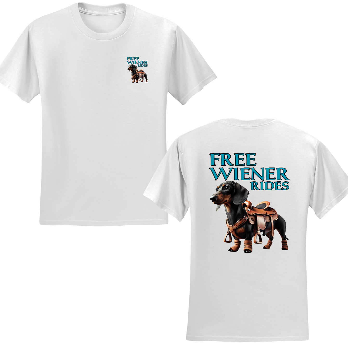 Free Wiener Rides T-shirt
