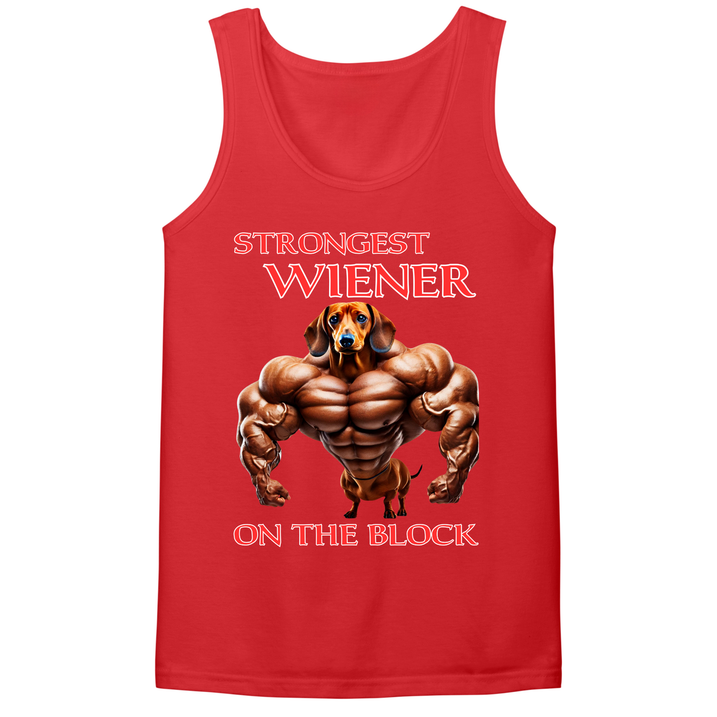 Strongest Wiener On The Block Mens Tank Top