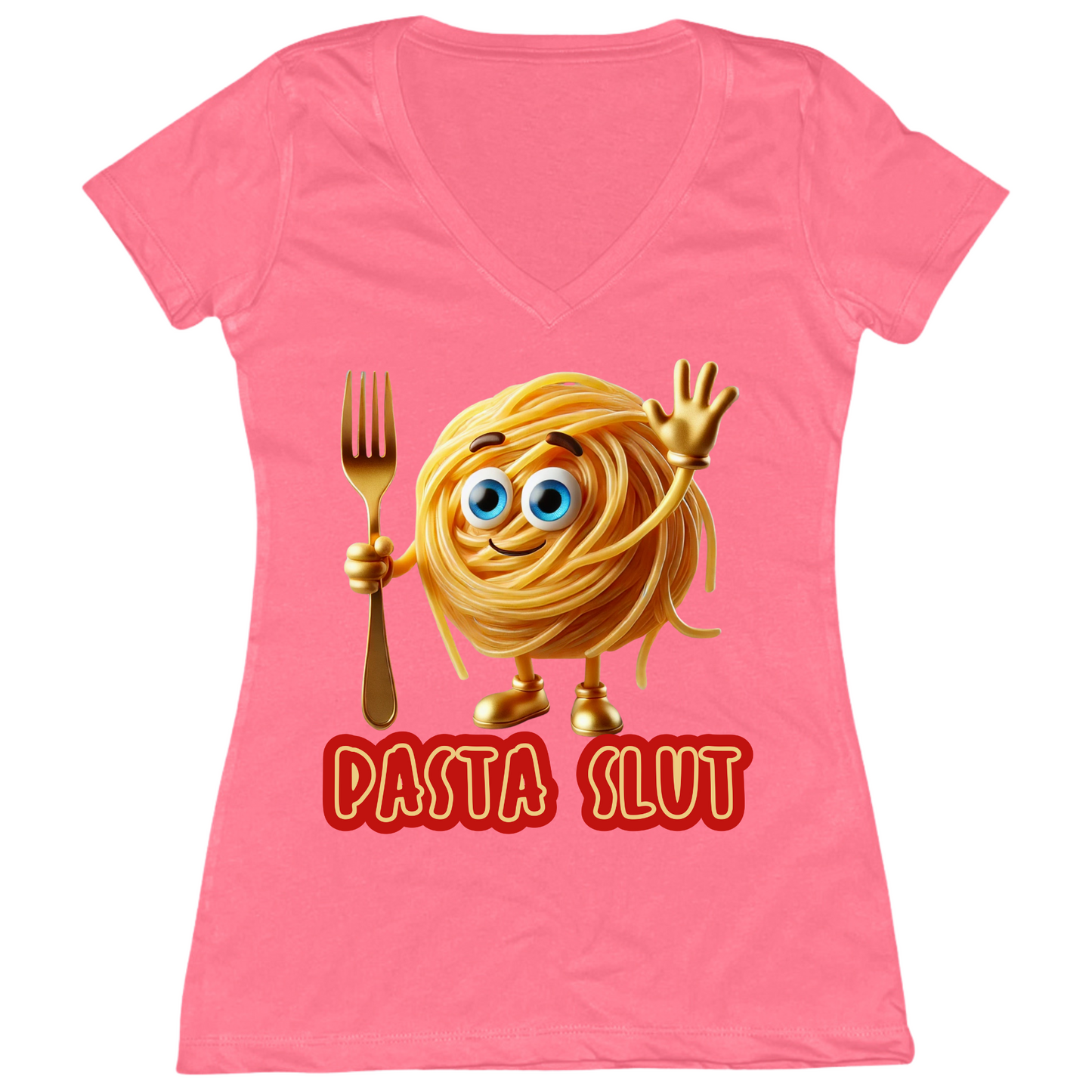 Pasta Slut Womens V-Neck Tee