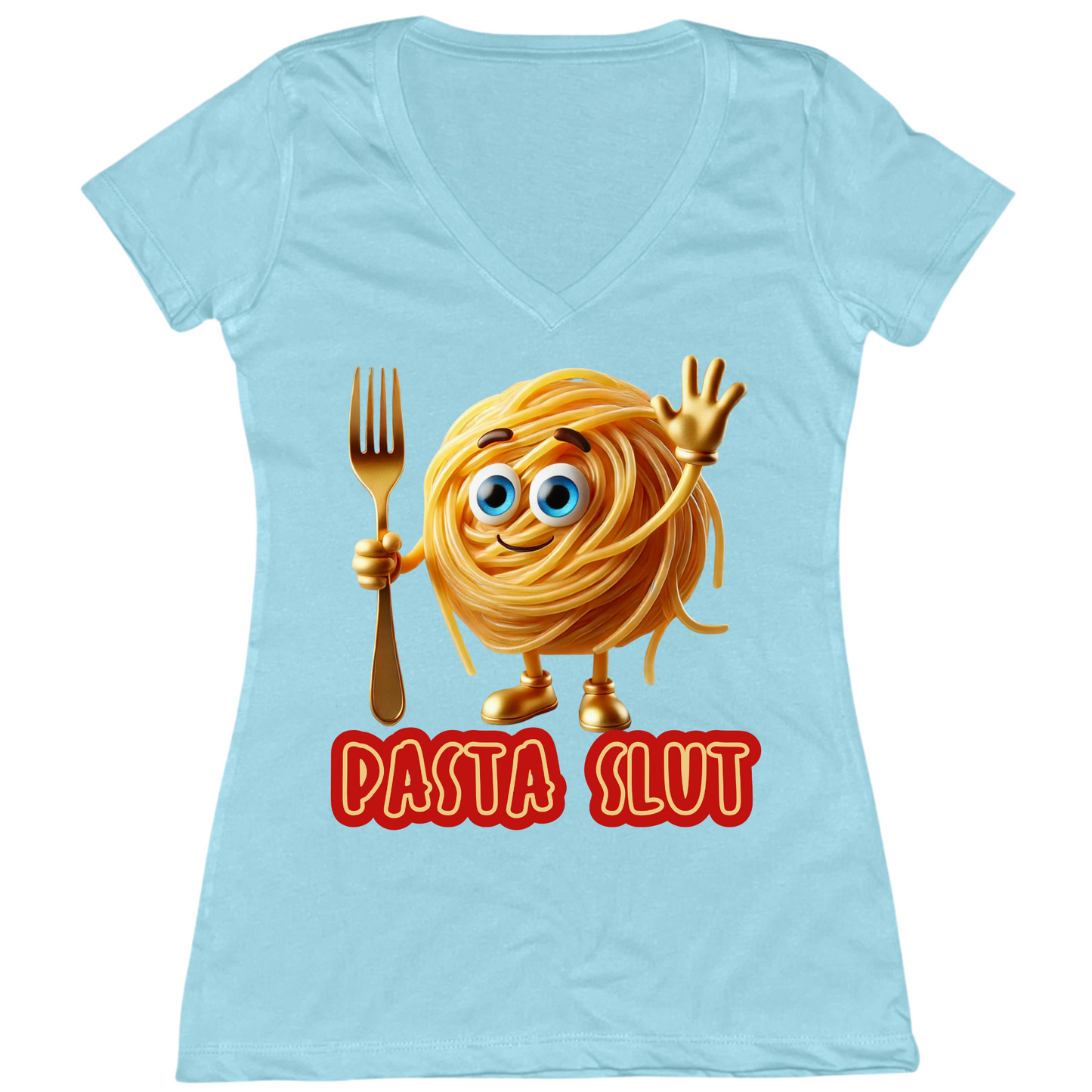 Pasta Slut Womens V-Neck Tee