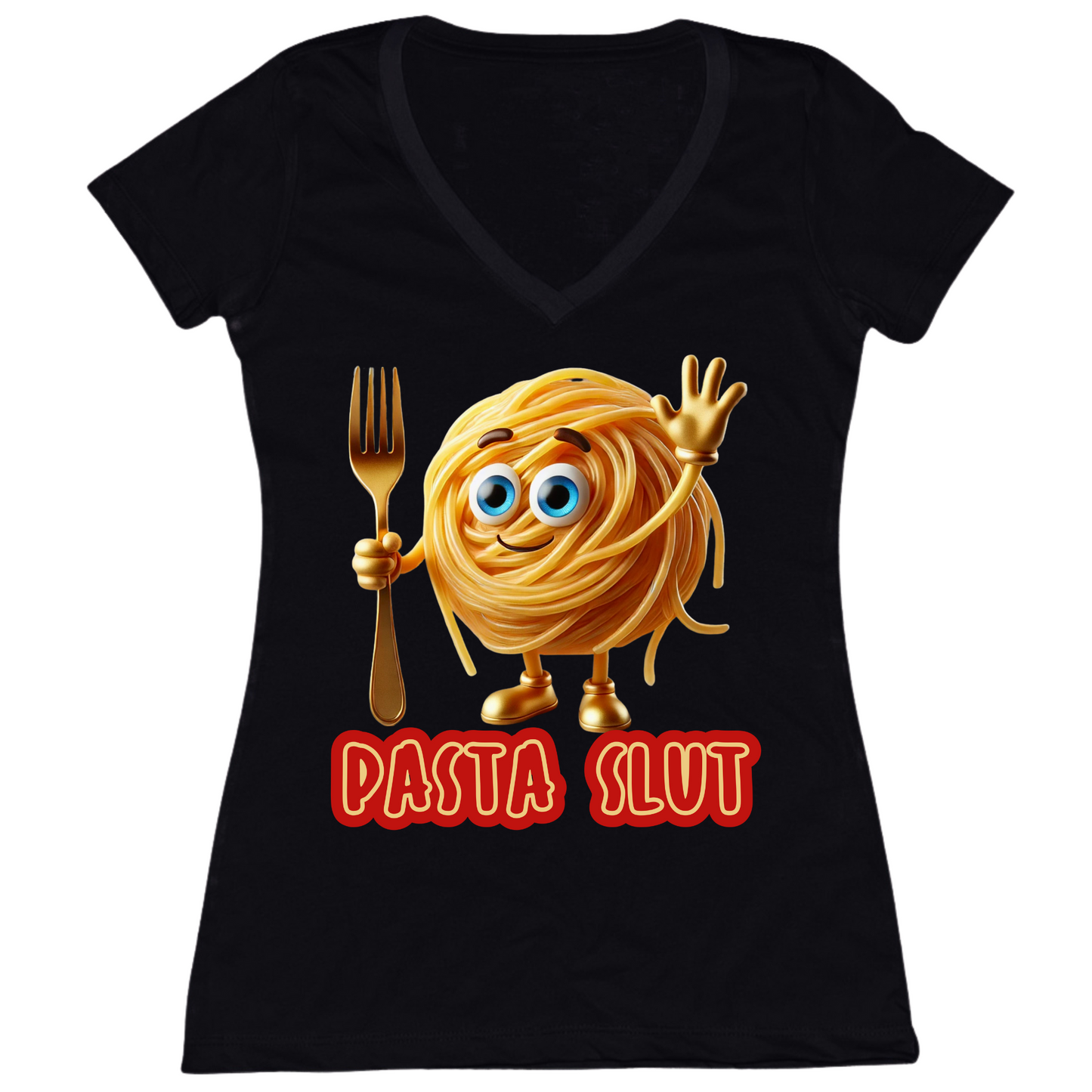 Pasta Slut Womens V-Neck Tee