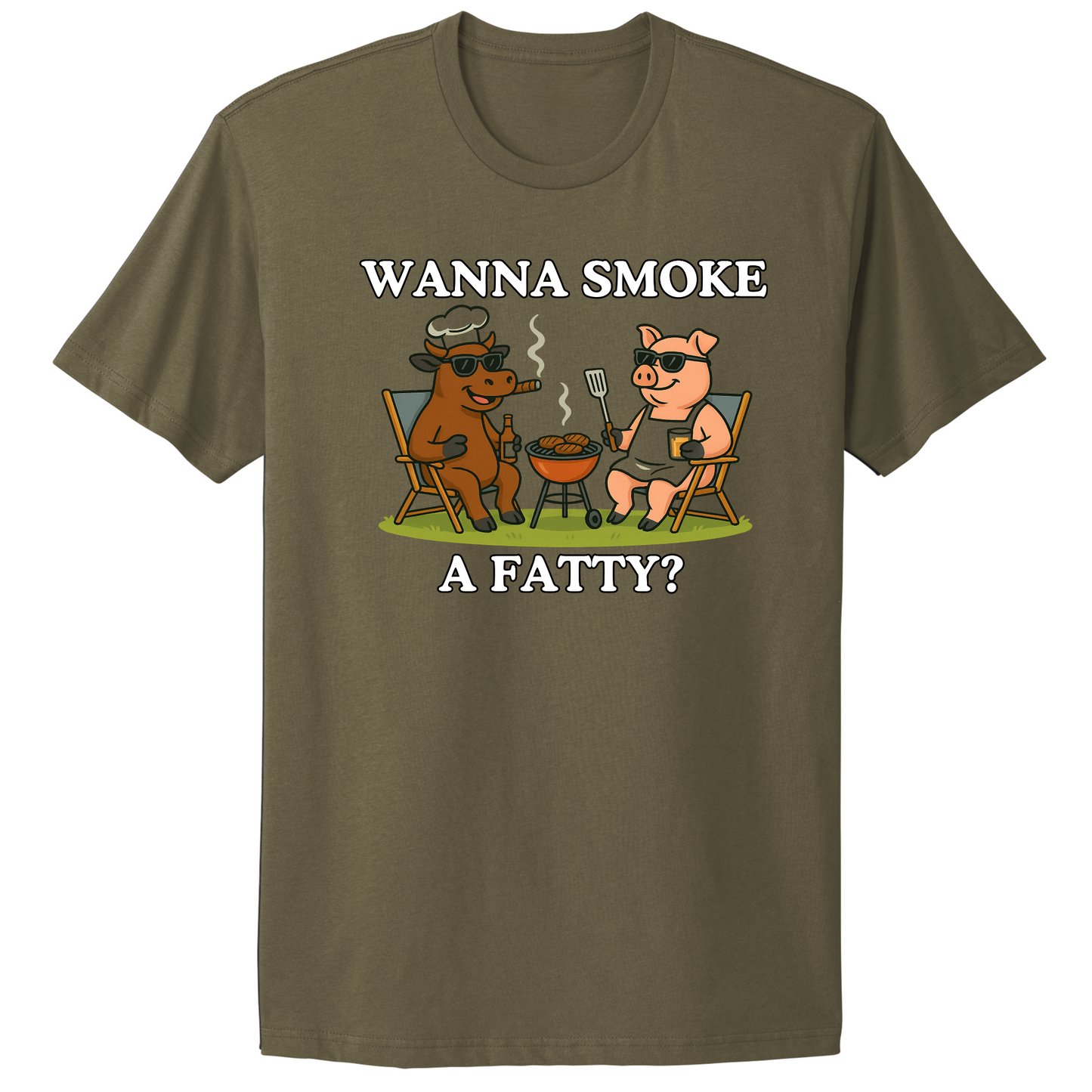 Wanna Smoke A Fatty T-shirt