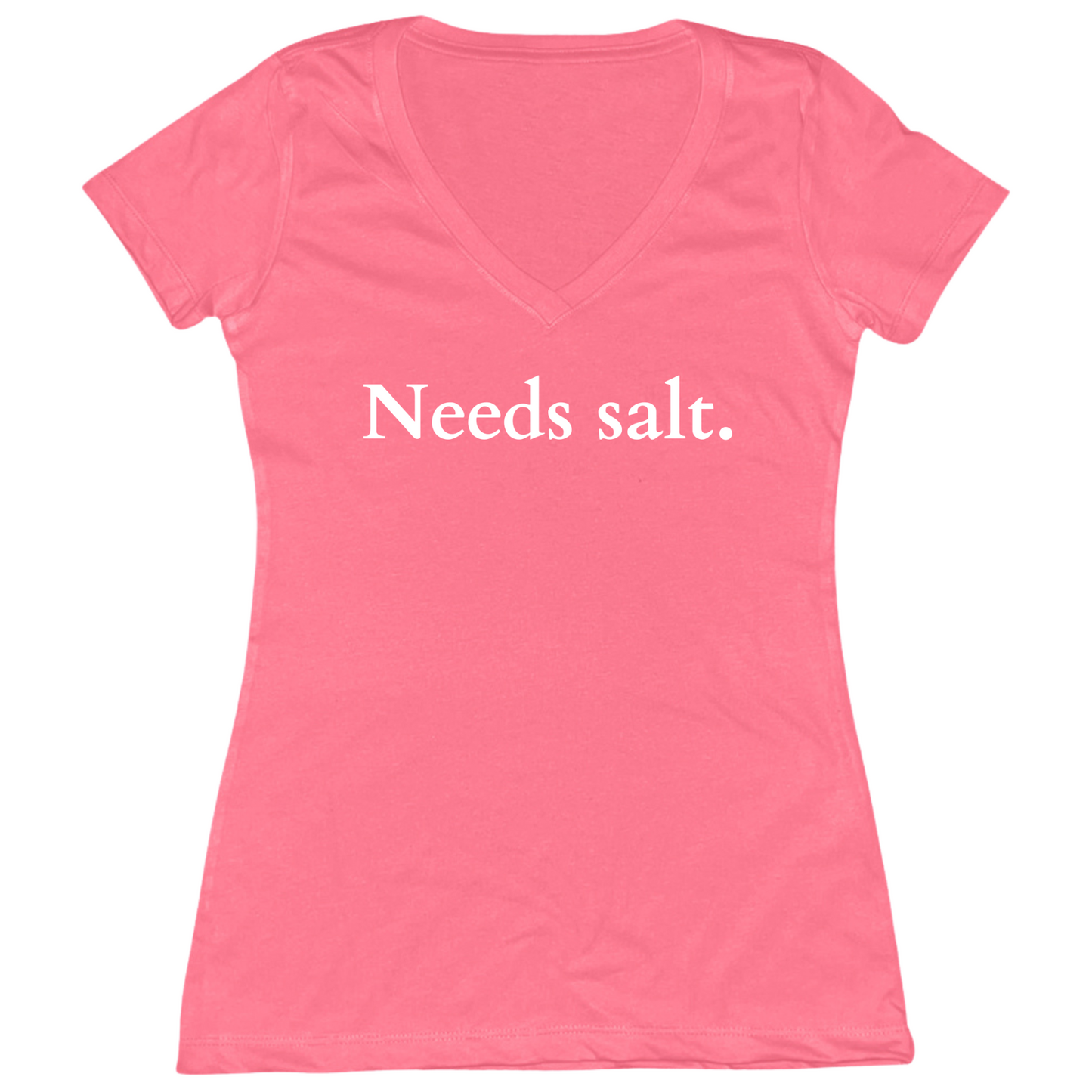 Needs Salt Womens V-Neck Tee