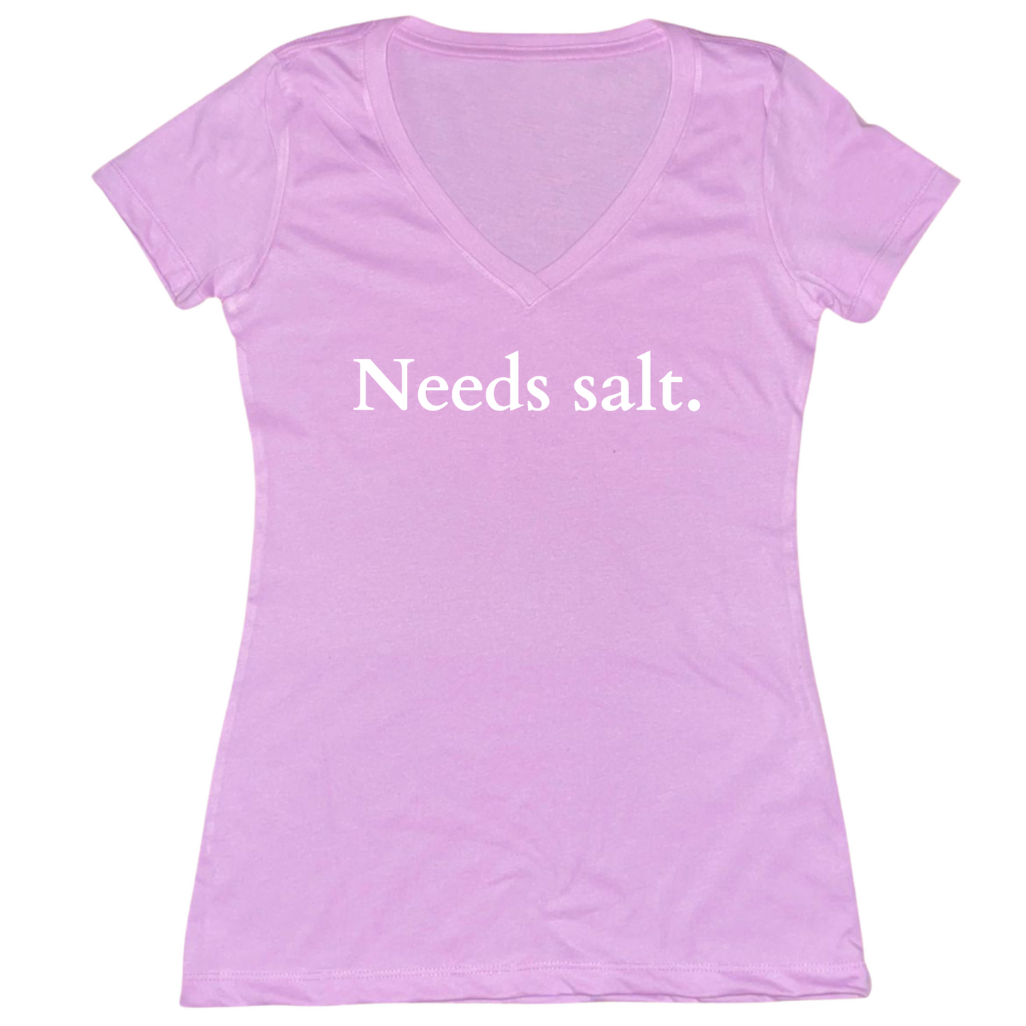 Needs Salt Womens V-Neck Tee