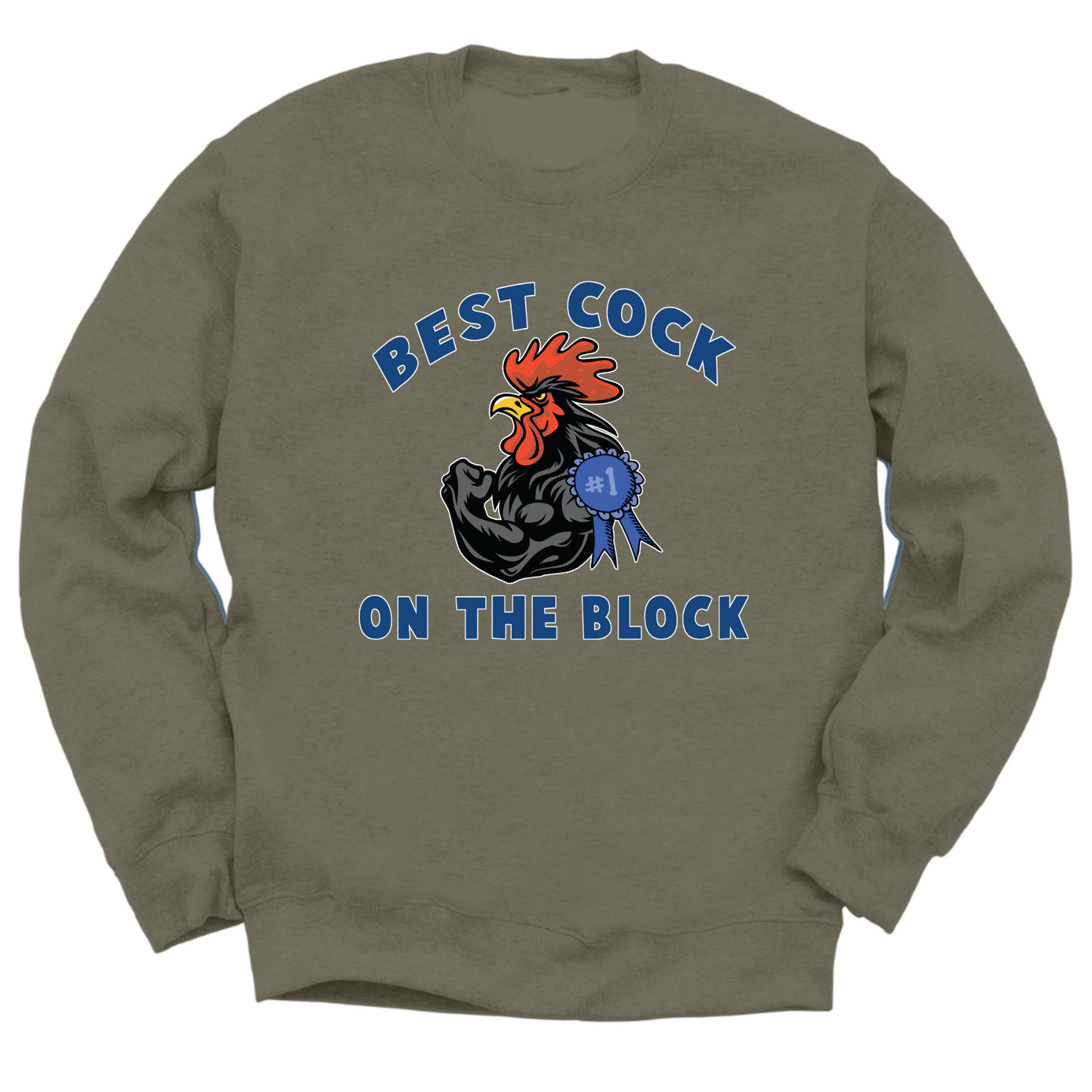 Best Cock On The Block Crewneck Sweater
