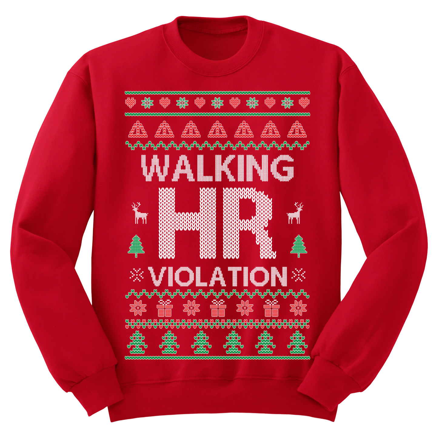 Ugly Christmas Sweater Walking HR Violation