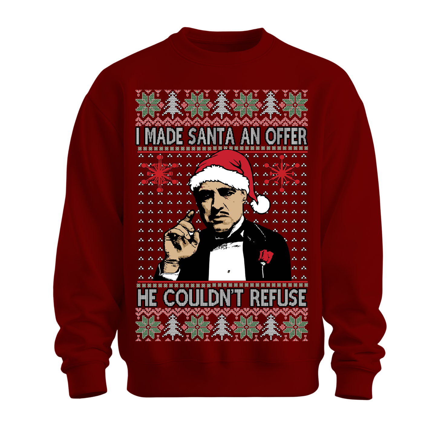 Ugly Christmas Sweater Made Santa An Offer He Can't Refuse