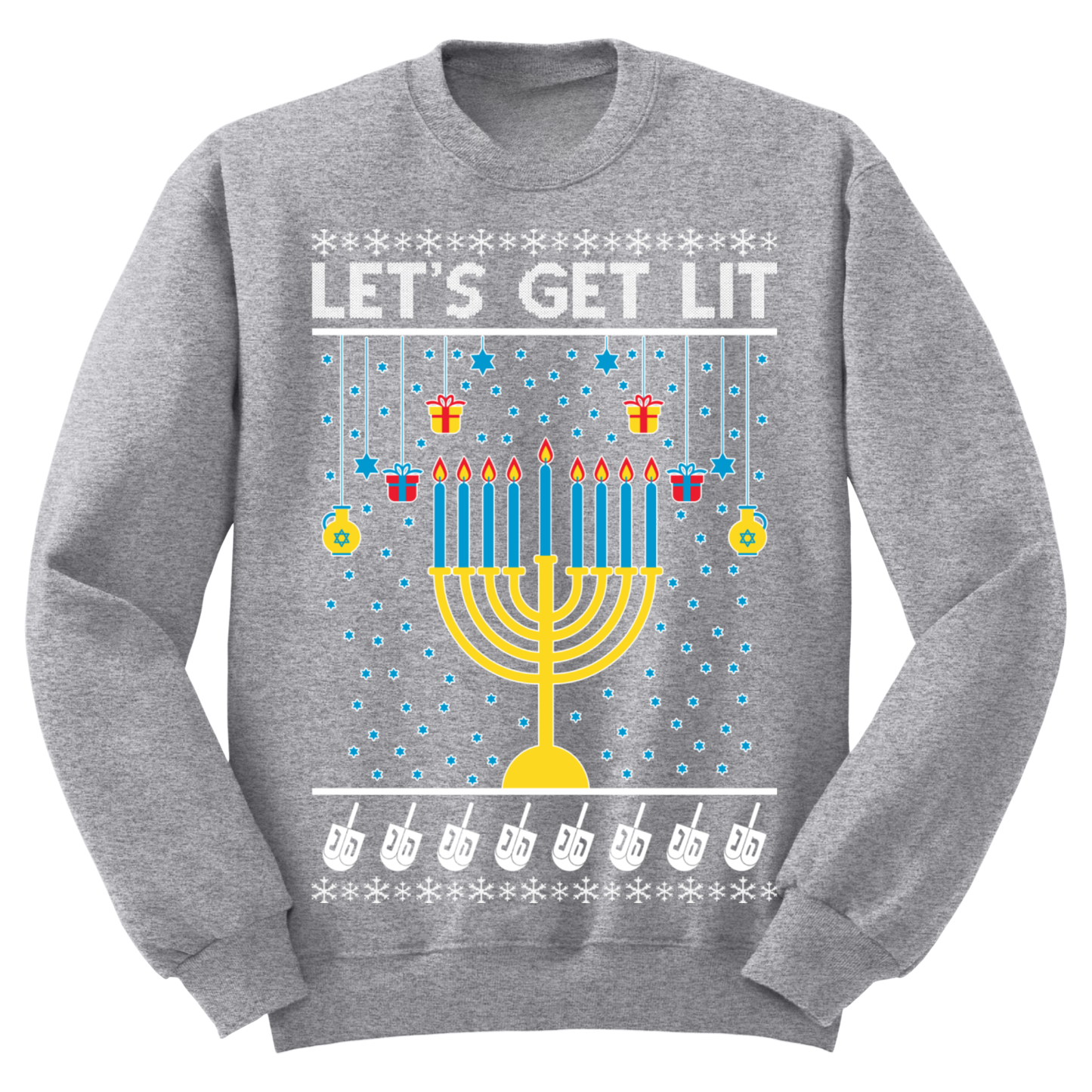 Ugly Hannukah Sweater Lets Git Lit