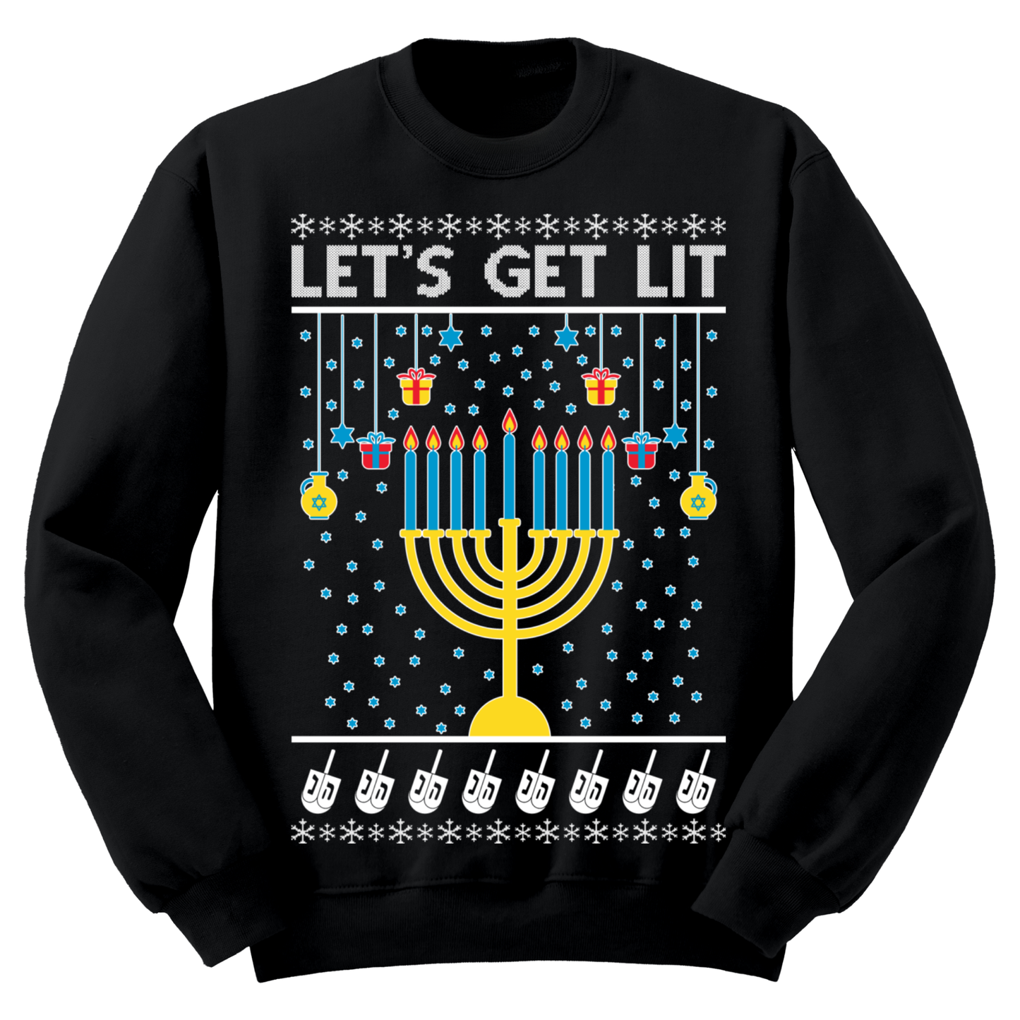 Ugly Hannukah Sweater Lets Git Lit