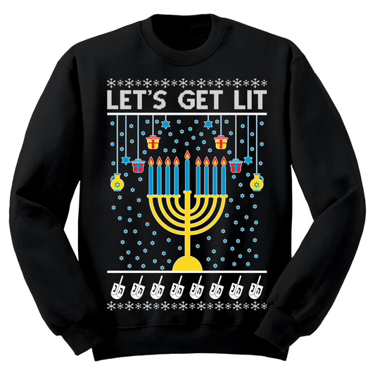 Ugly Hannukah Sweater Lets Git Lit