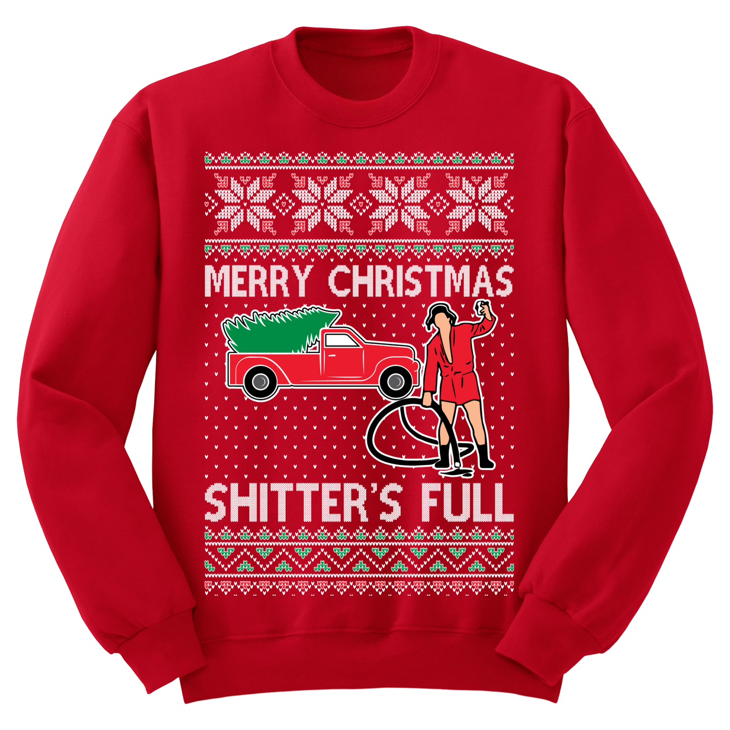 Ugly Christmas Sweater Christmas Vacation Shitters Full