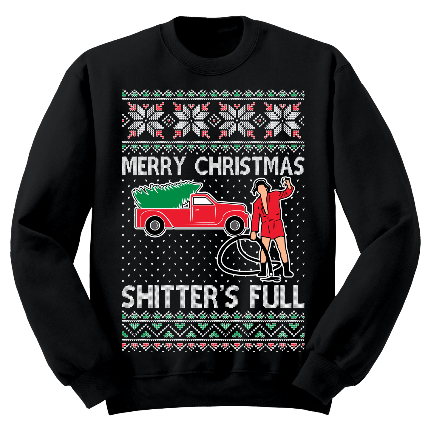 Ugly Christmas Sweater Christmas Vacation Shitters Full