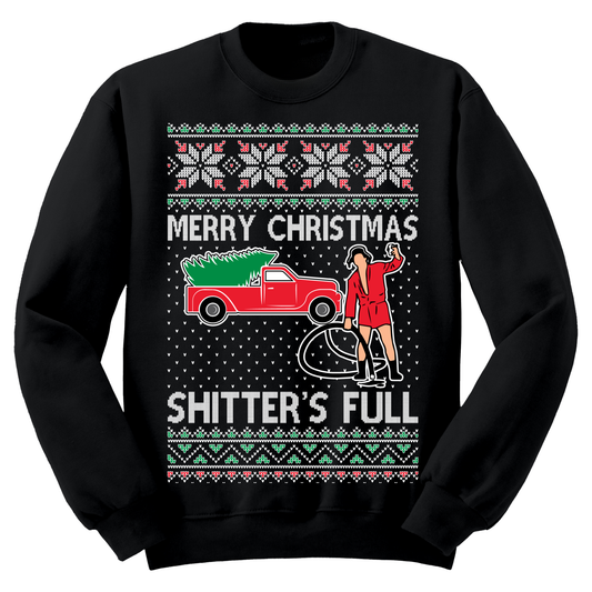 Ugly Christmas Sweater Christmas Vacation Shitters Full