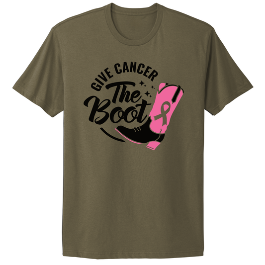 Give Cancer The Boot T-shirt
