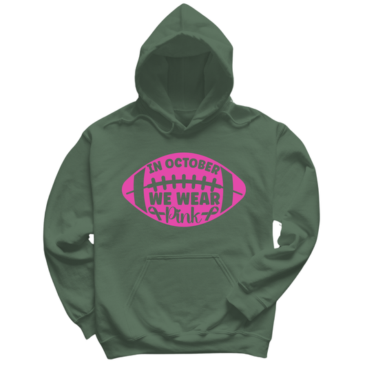 Football Pink Hoodie