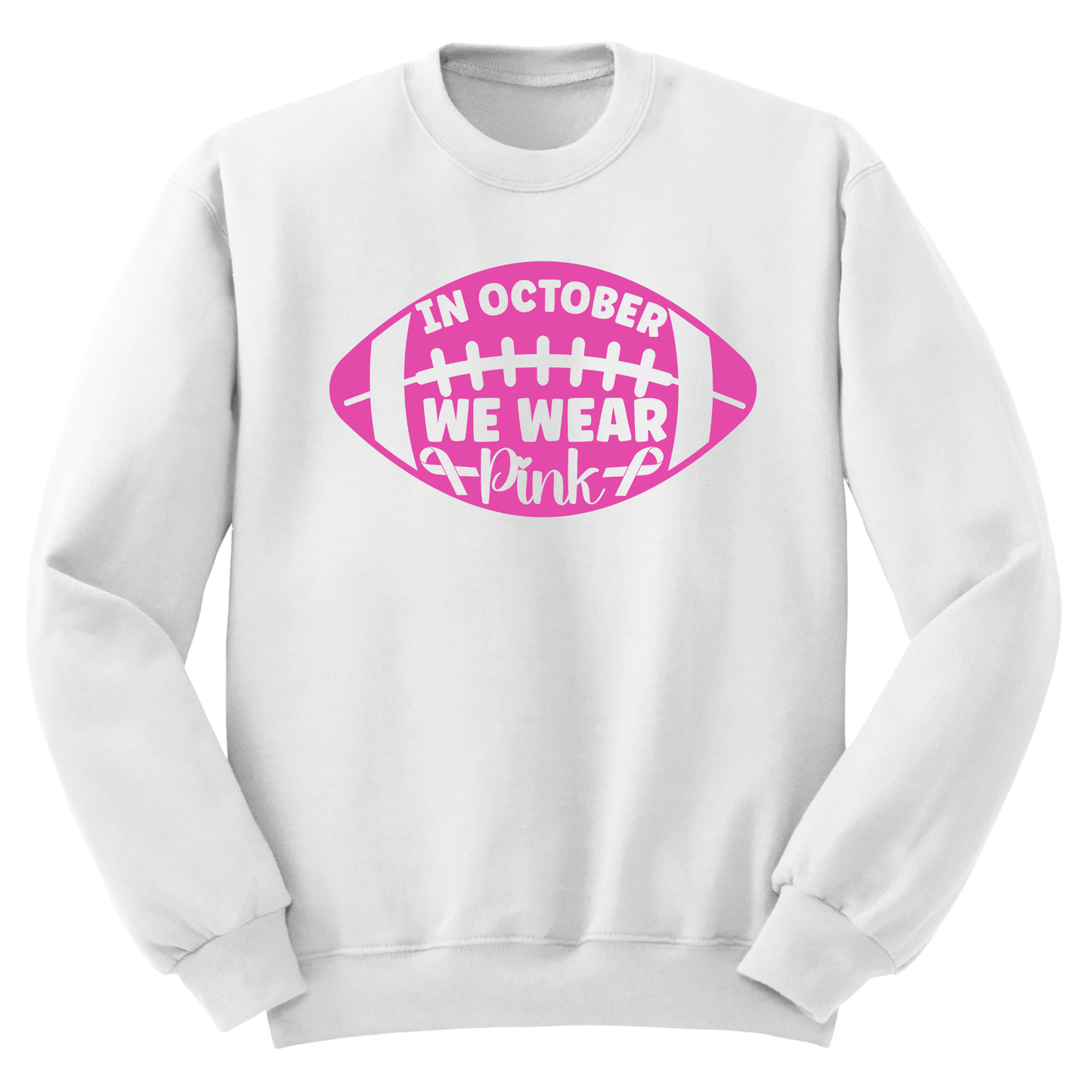 Football Pink Crewneck Sweater