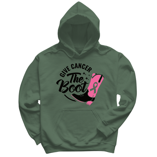 Give Cancer The Boot Hoodie
