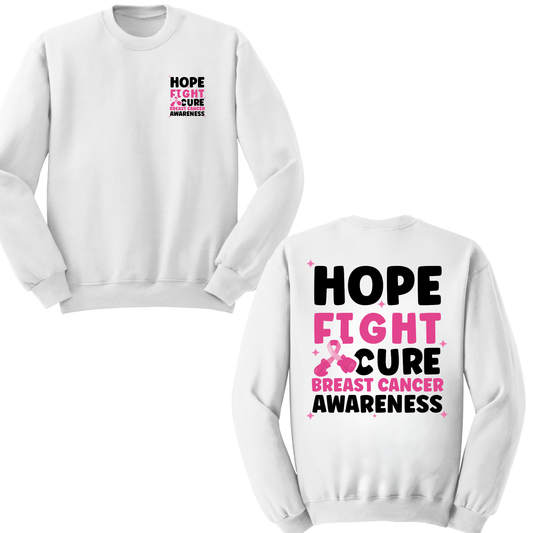 Hope Fight Cure Crewneck Sweater