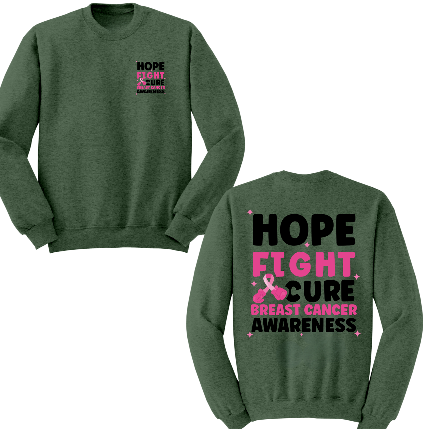 Hope Fight Cure Crewneck Sweater