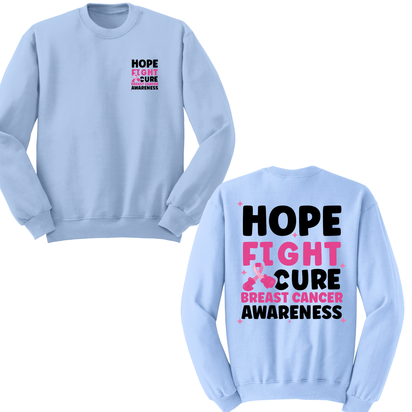 Hope Fight Cure Crewneck Sweater