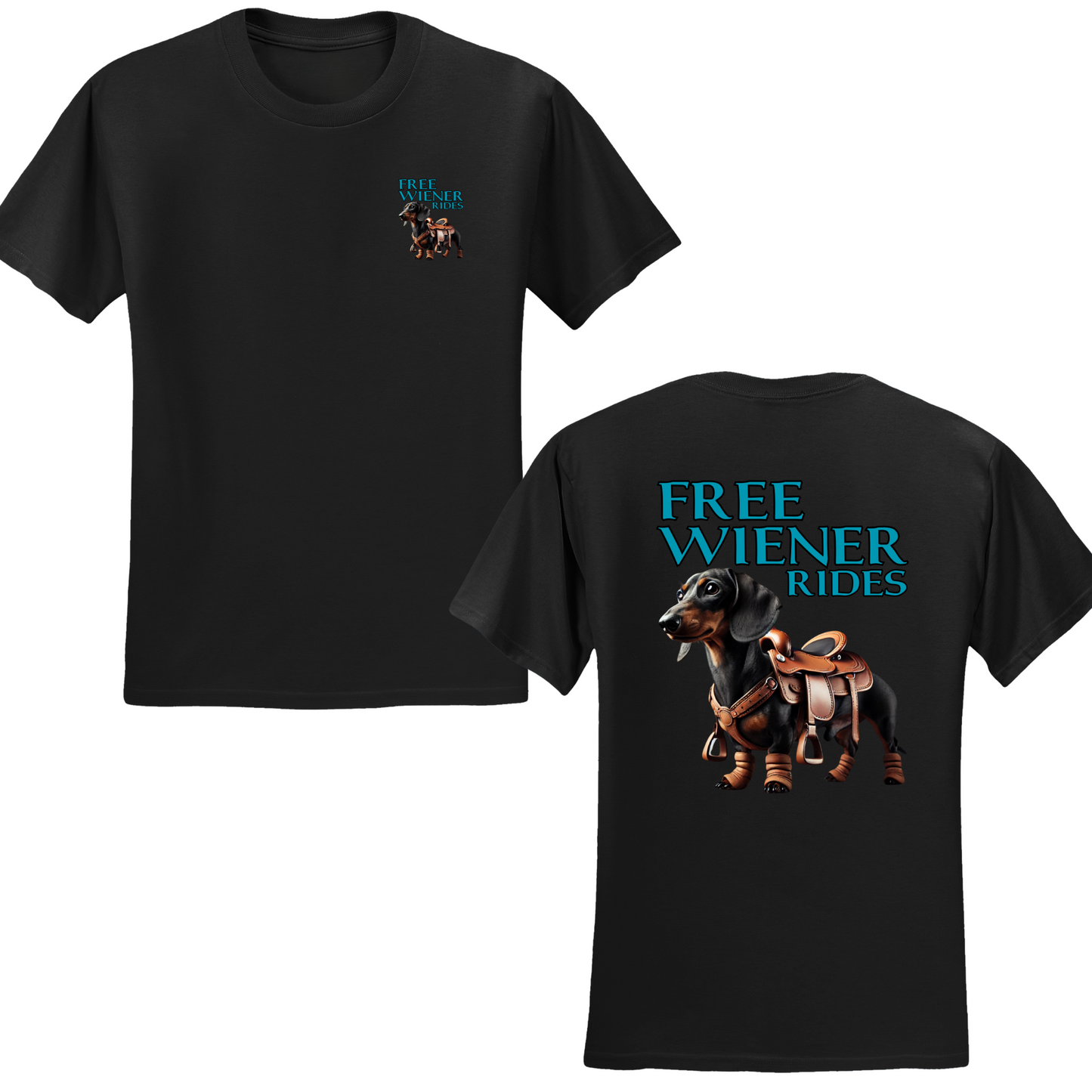 Free Wiener Rides T-shirt