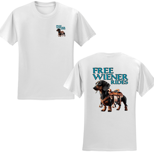 Free Wiener Rides T-shirt