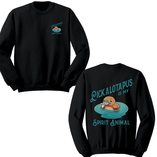 Spirit Animal Lickalotapus Crewneck Sweater