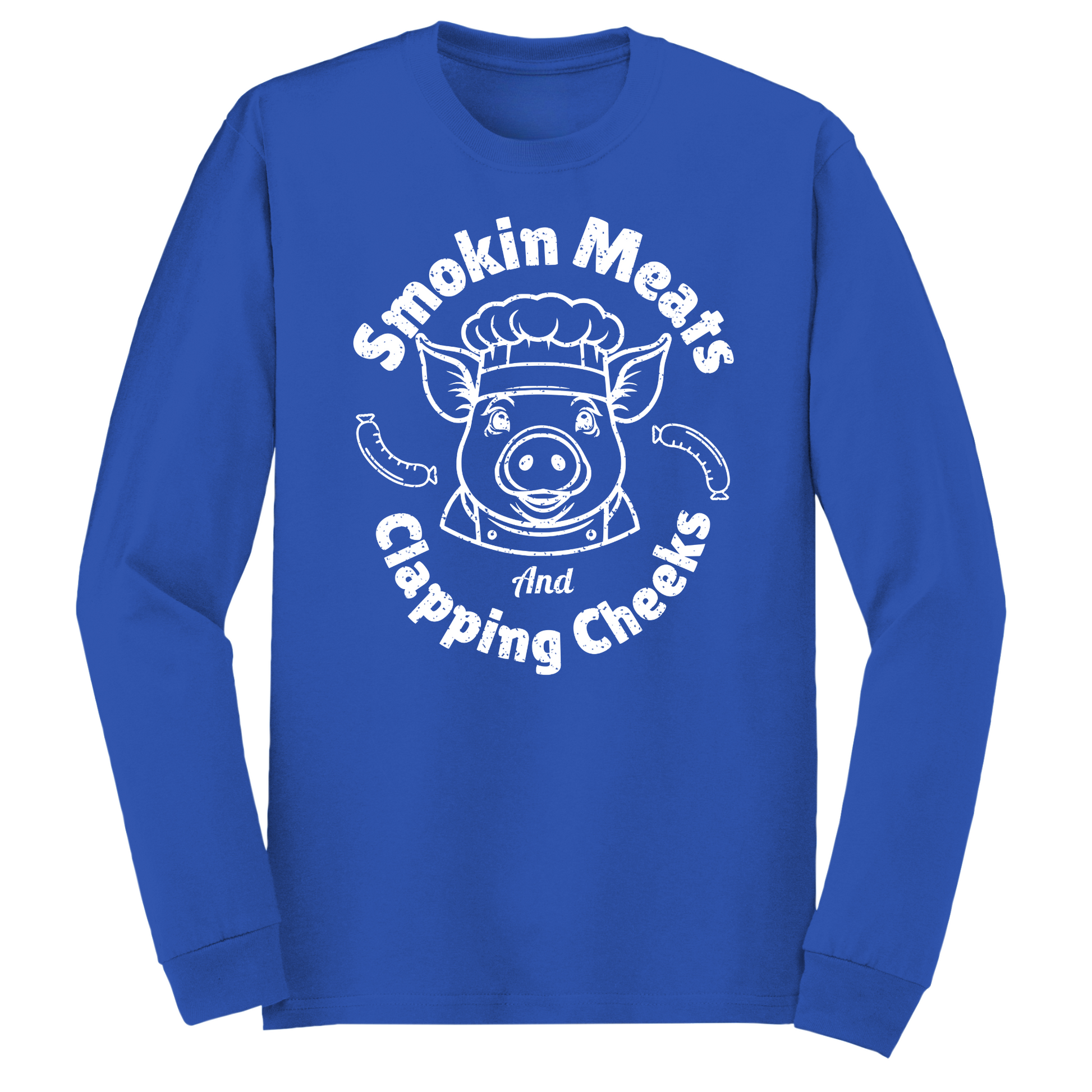 Smokin Meats Clappin Cheeks Long Sleeve Tshirt