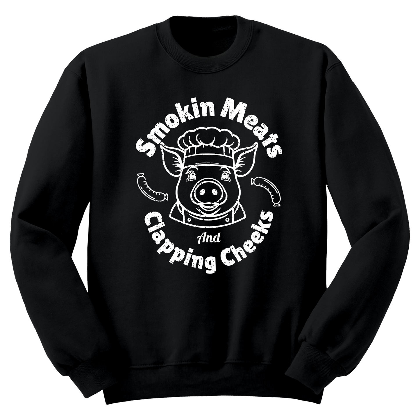 Smokin Meats Clappin Cheeks Crewneck Sweater