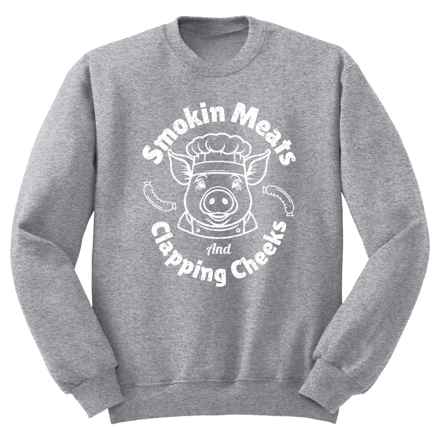 Smokin Meats Clappin Cheeks Crewneck Sweater