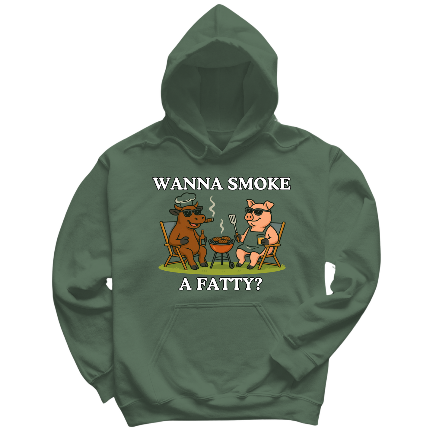 Wanna Smoke A Fatty Hoodie