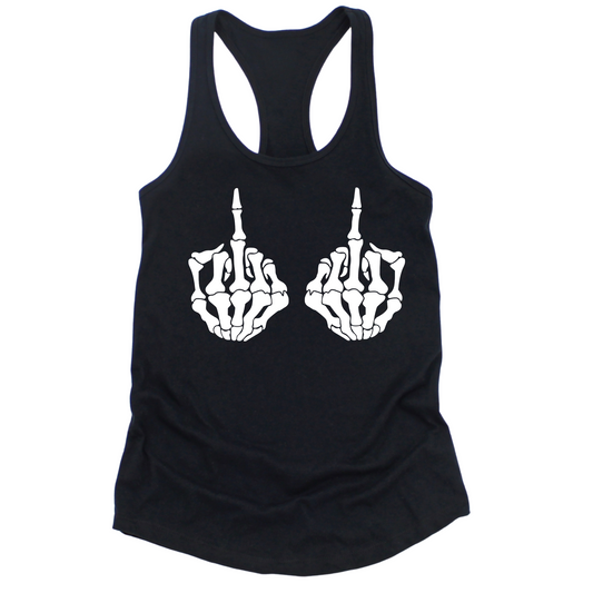 Skull Fingers Womens Tank Top