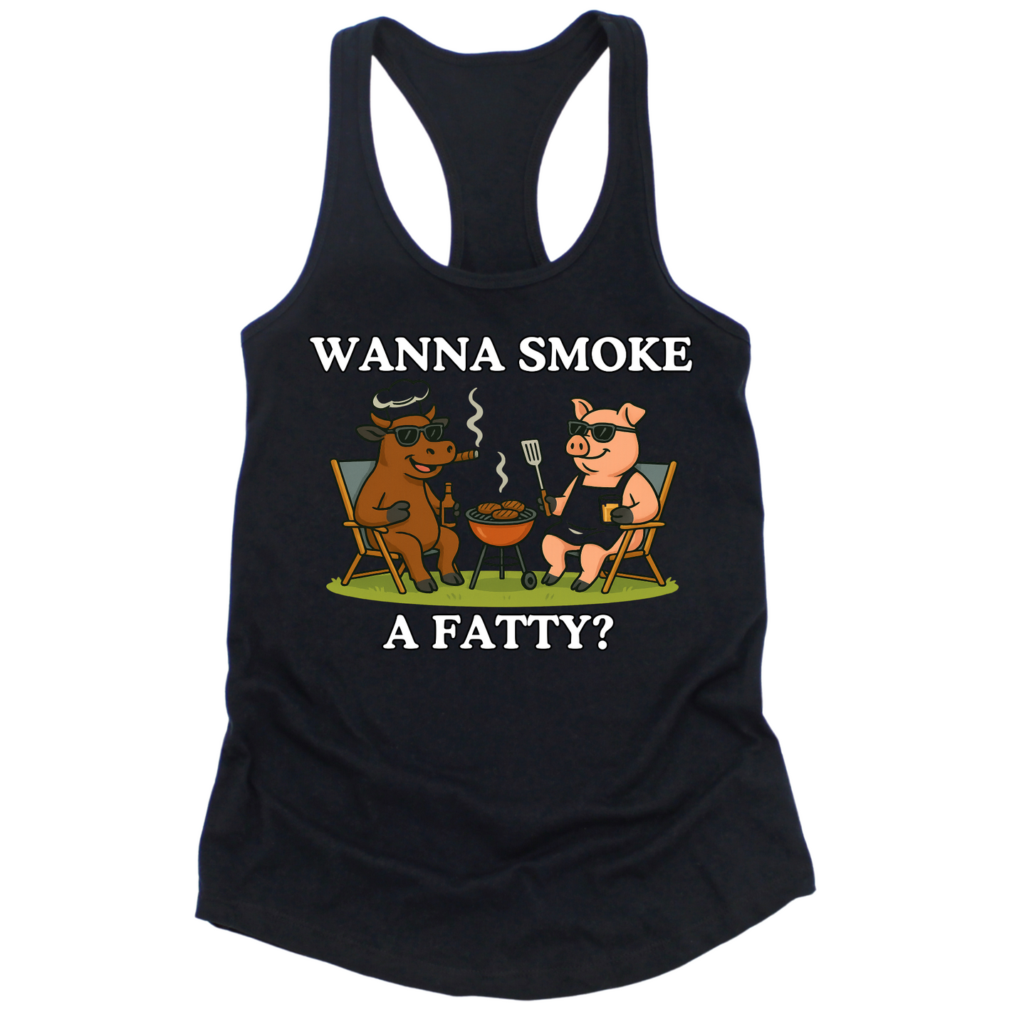 Wanna Smoke A Fatty Womens Tank Top
