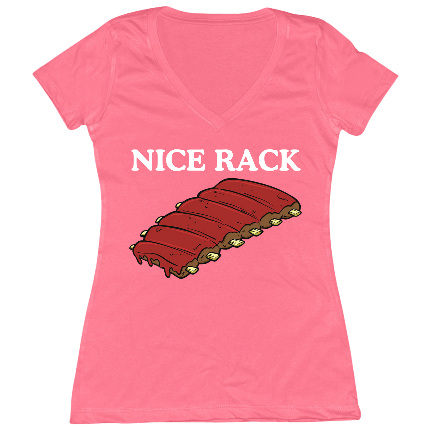 Nice Rack Womens V-Neck Tee