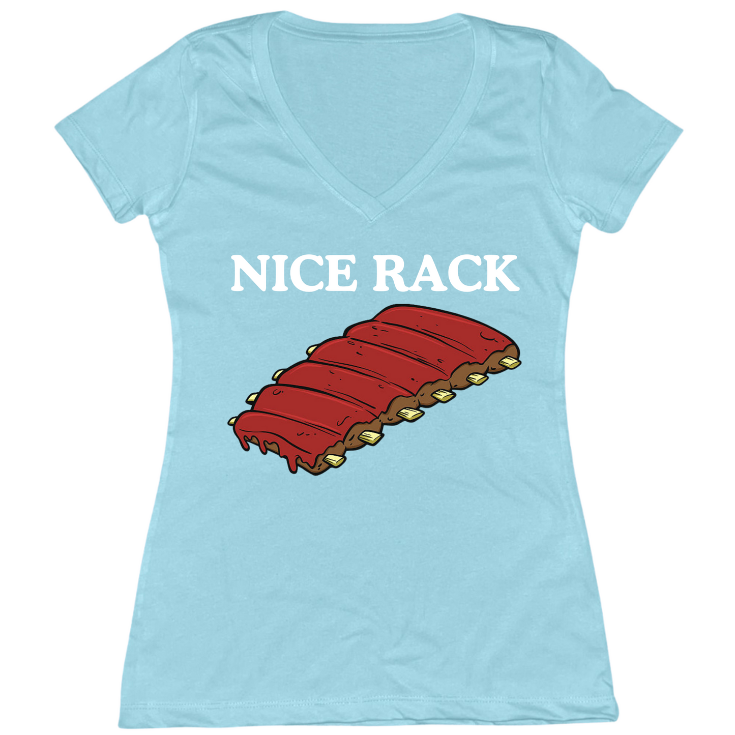 Nice Rack Womens V-Neck Tee