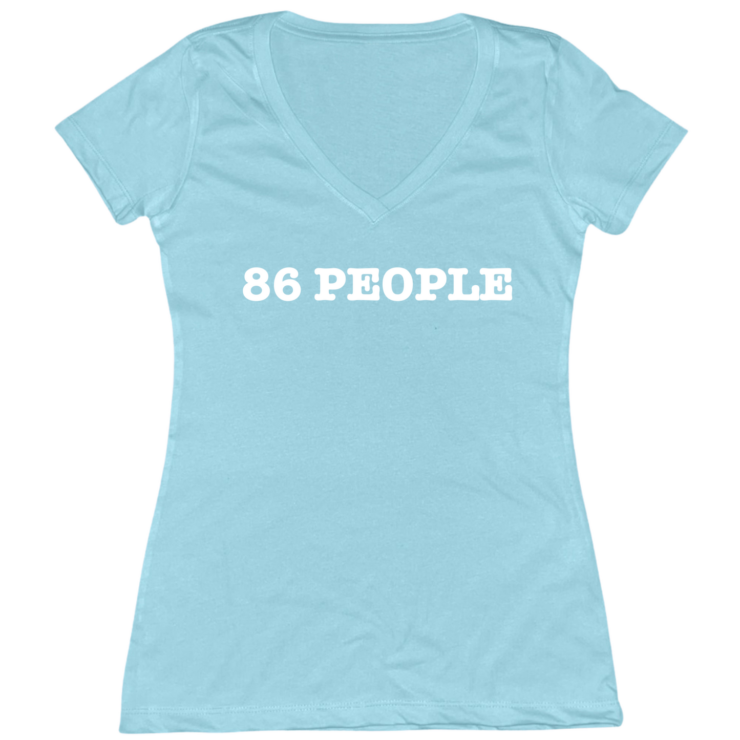86 People Womens V-Neck Tee