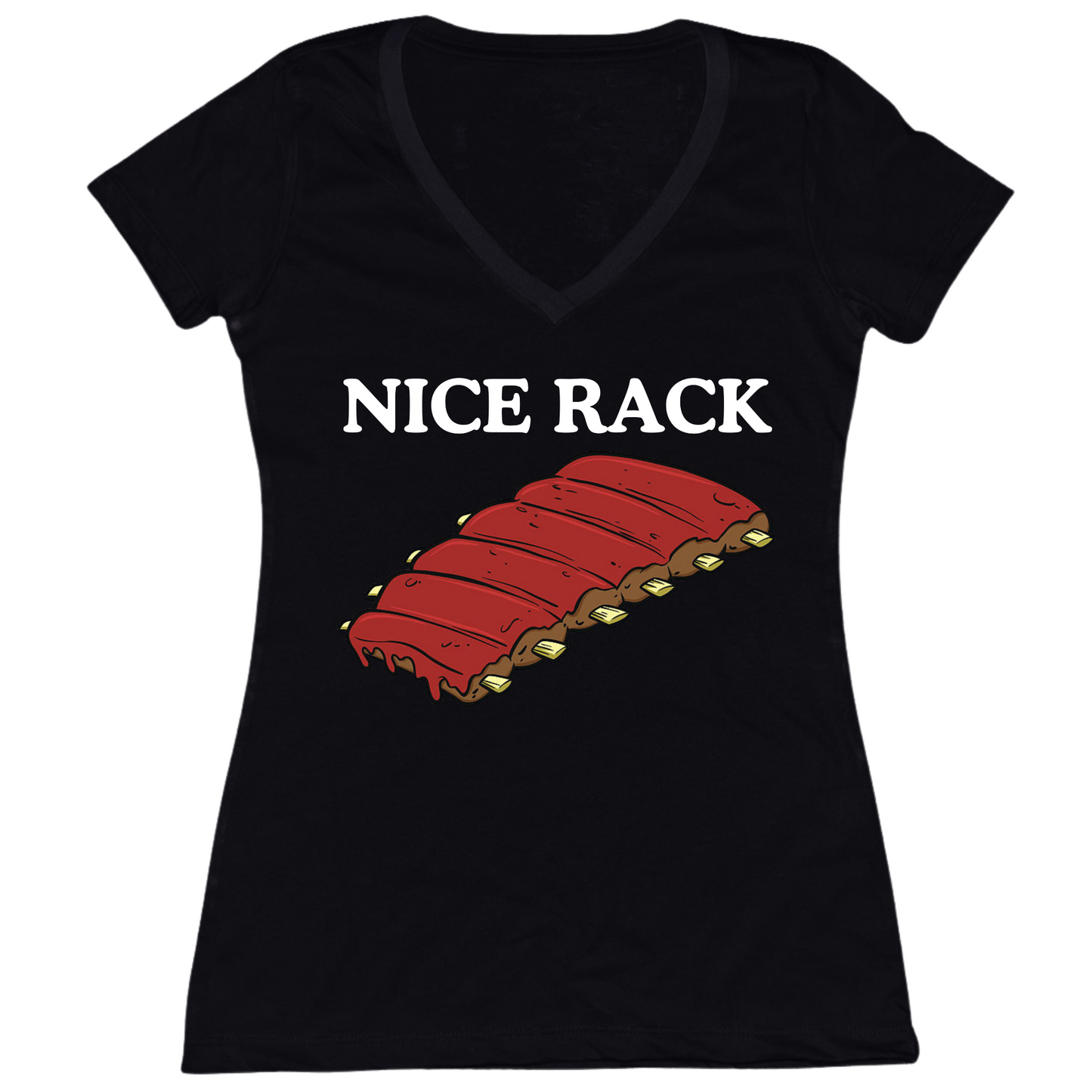 Nice Rack Womens V-Neck Tee