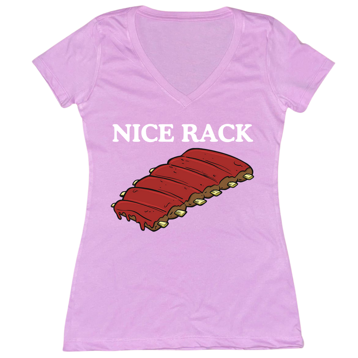 Nice Rack Womens V-Neck Tee