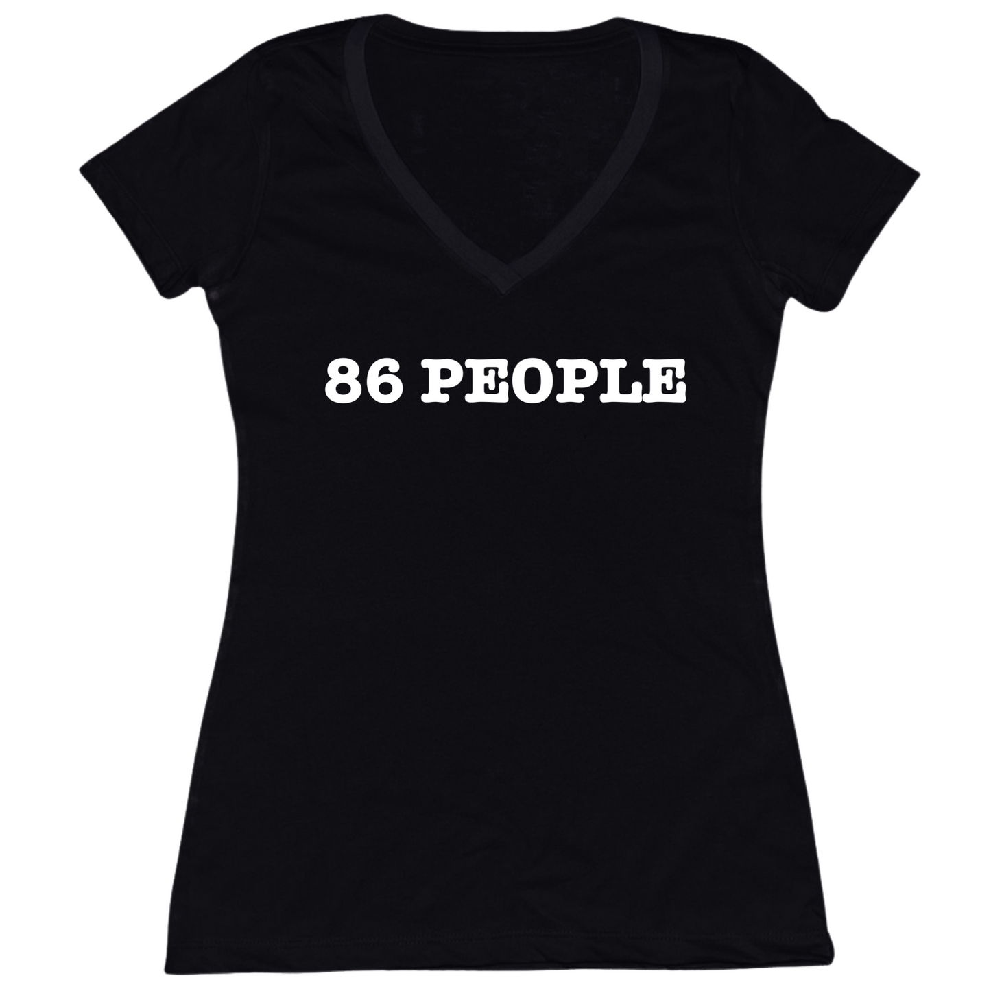 86 People Womens V-Neck Tee
