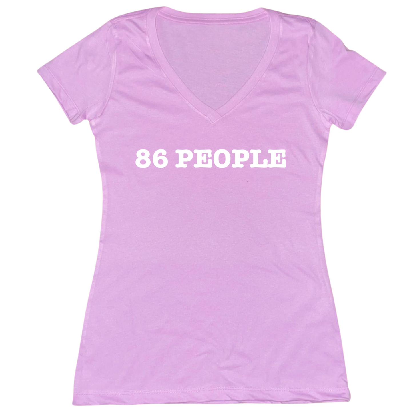 86 People Womens V-Neck Tee