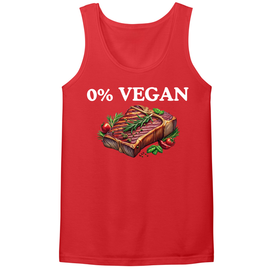 0% Vegan Mens Tank Top